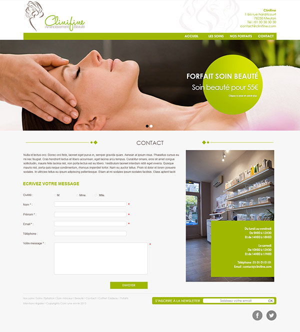 Clinifine Homepage